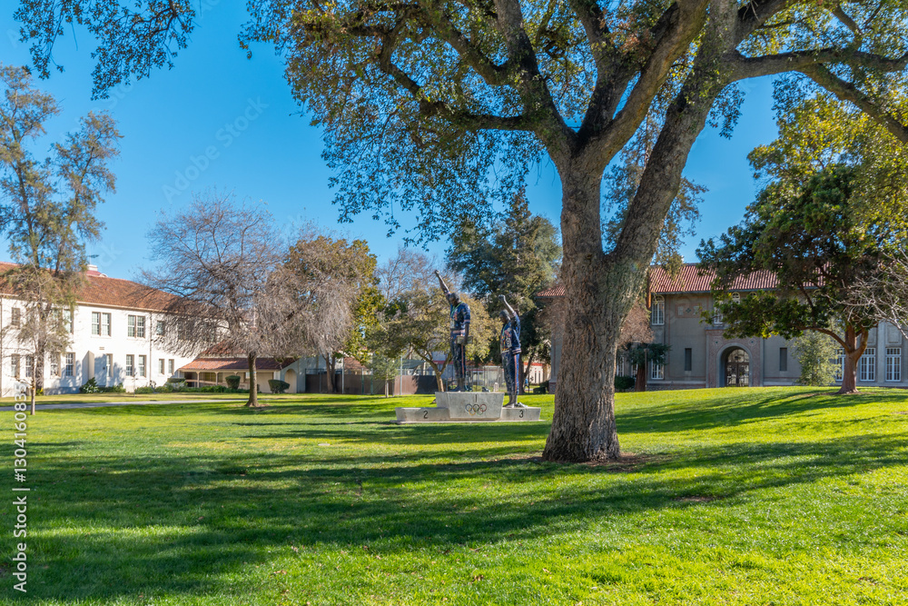 University buildings in San Jose, California, USA.