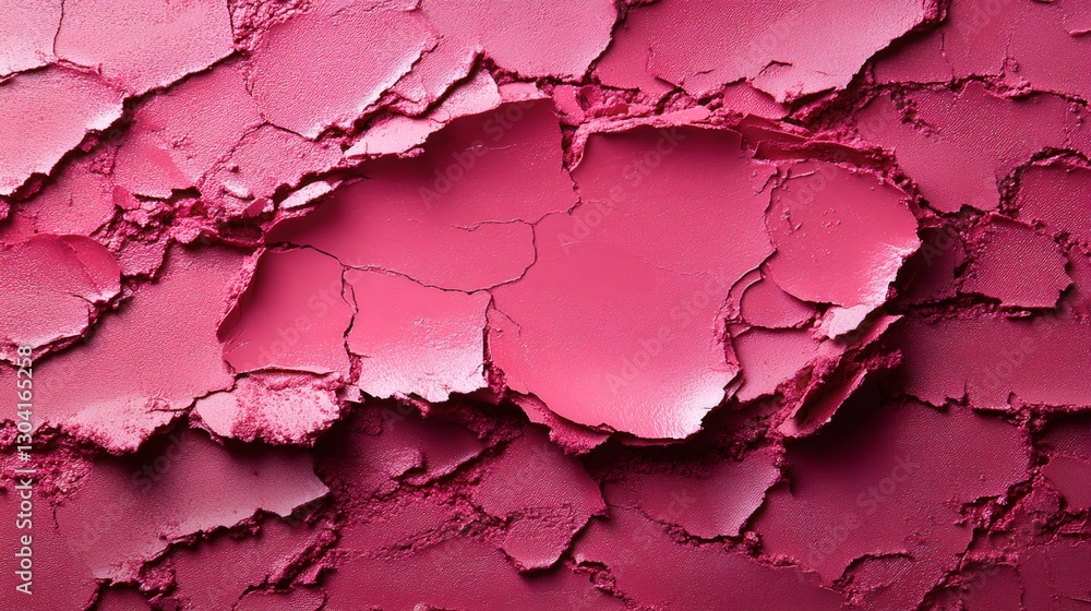 Crushed pink powder makeup forming an intriguing texture Crushed pink powder makeup forming an intriguing texture