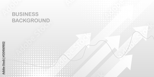Modern blue creative economy investment report chart arrow up illustration background