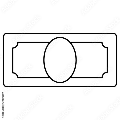 Simple Banknote Money Icon ...