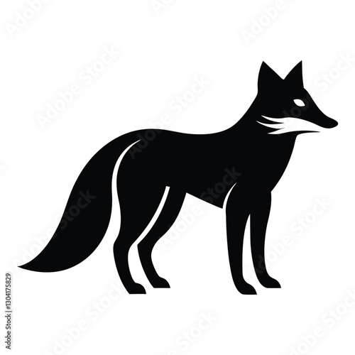 Simple Fox Silhouette Clipart for Branding and Creative Design