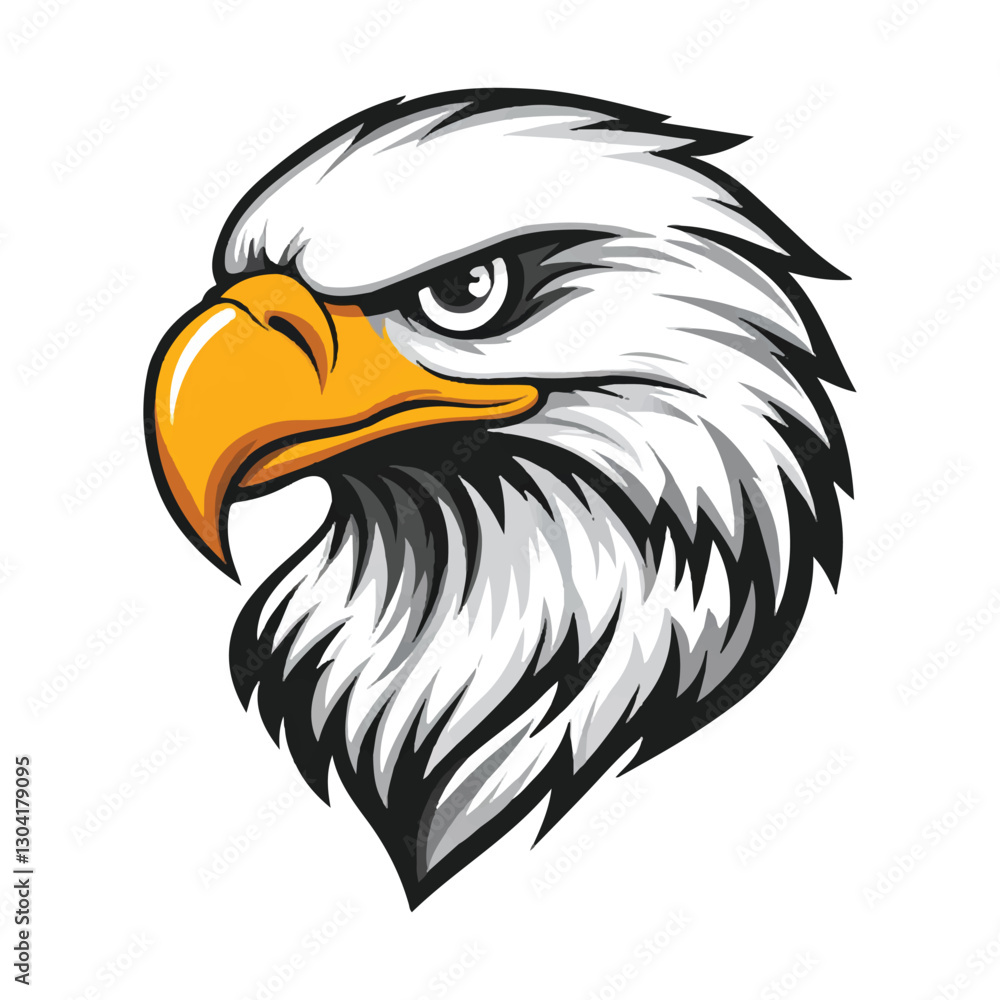 Fototapeta premium Eagle head vector clipart