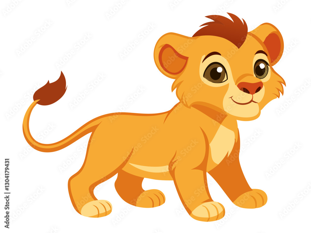 lion vector illustration cout baby lion vector illustration cout baby