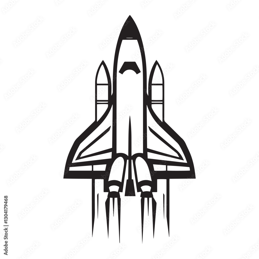 Space silhouette vector Icon Isolated on white background Space silhouette vector Icon Isolated on white background