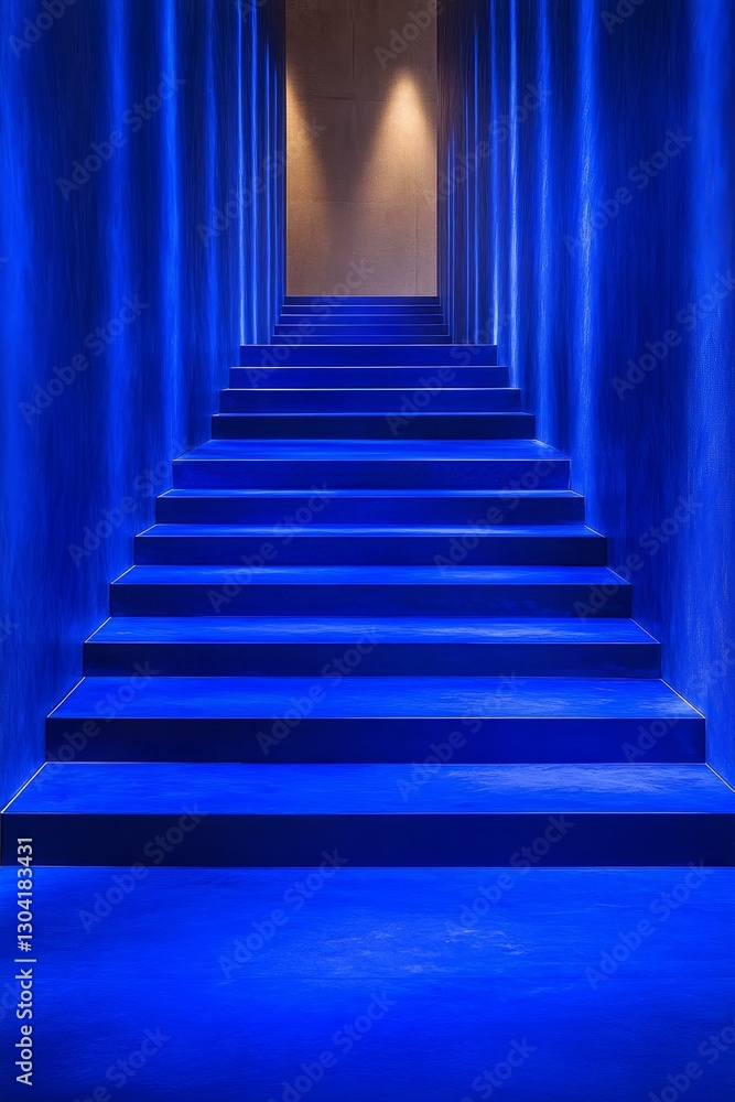 Abstract Blue Stairway Interior Design Abstract Blue Stairway Interior Design