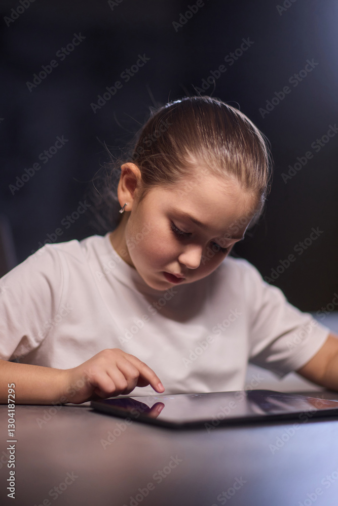 A Child Engaged in Various Creative Activities at a Contemporary and Modern Workspace A Child Engaged in Various Creative Activities at a Contemporary and Modern Workspace