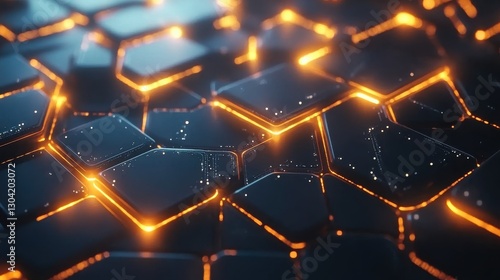 Digital Representation of a Network with Glowing Elements