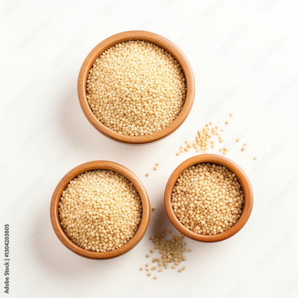 High-resolution product photo of quinoa grains on a white background. Perfect for health food ads, blogs, and packaging. Clean and detailed High-resolution product photo of quinoa grains on a white background. Perfect for health food ads, blogs, and packaging. Clean and detailed