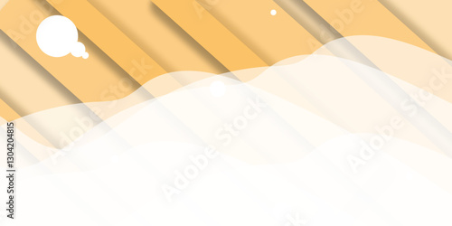 Abstract white, orange background. Vector abstract graphic design banner pattern presentation background web template. Minimalist simple modern background. 