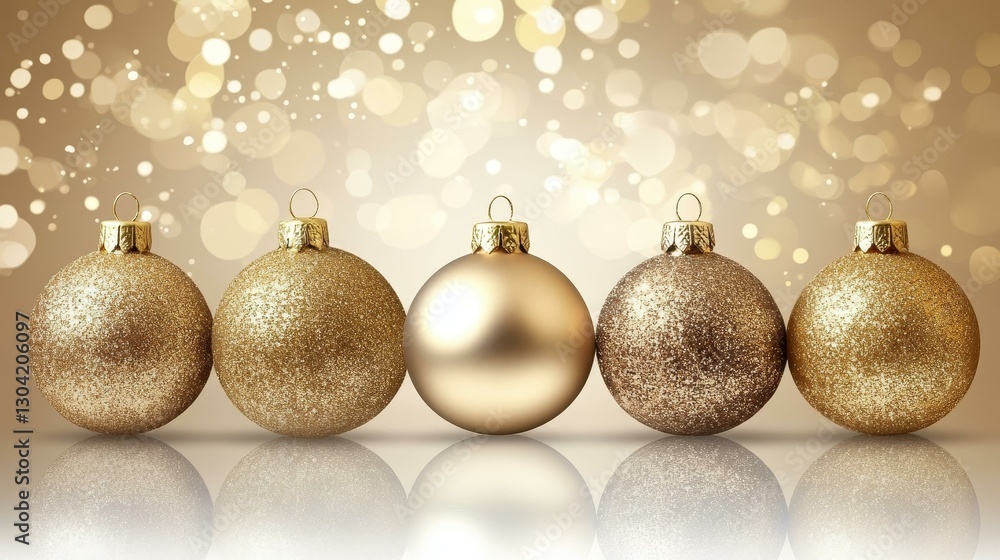 Gold Christmas Ornaments Background Image Gold Christmas Ornaments Background Image