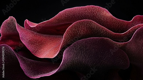 Close-up of rich burgundy celosia petals with velvety textures and bold floral details.