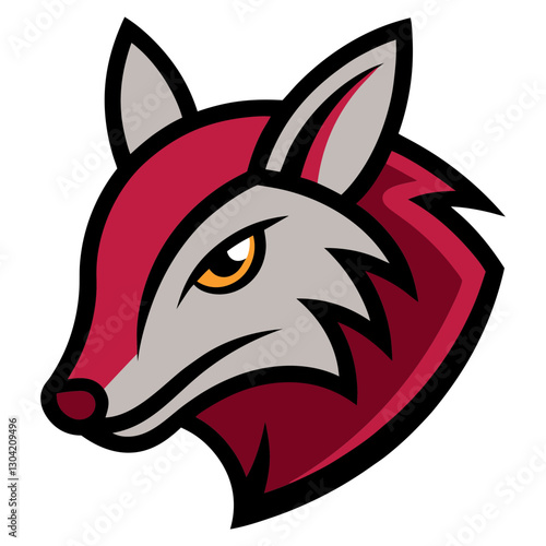 Armadillo head mascot logo design vector