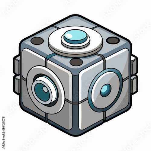 aluminum fidget cube 