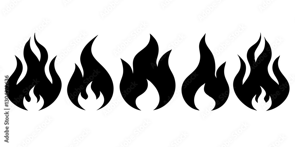 Ultimate Fire Icon Collection | Flame Symbol Set | Bonfire Silhouette Logotype | Burning Fire Elements | Flat Style Flame Icons for Design and Branding - Stock Vector Ultimate Fire Icon Collection | Flame Symbol Set | Bonfire Silhouette Logotype | Burning Fire Elements | Flat Style Flame Icons for Design and Branding - Stock Vector