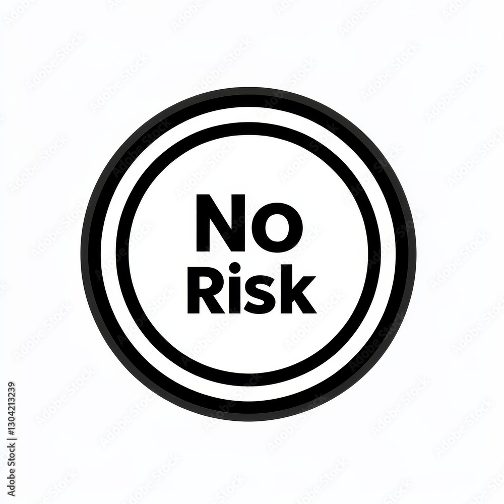 Black and White Circle Sign Displaying Black and White Circle Sign Displaying