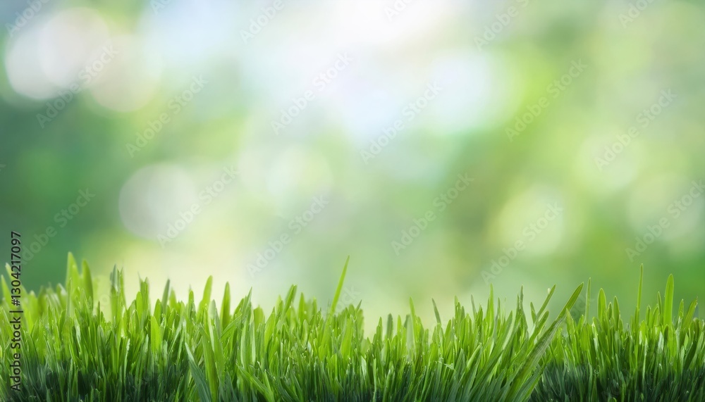 fresh green grass with dew drops in sunlight, blurred natural background with bokeh, vibrant spring foliage and leaves
fresh green grass with dew drops in sunlight, blurred natural background with bokeh, vibrant spring foliage and leaves