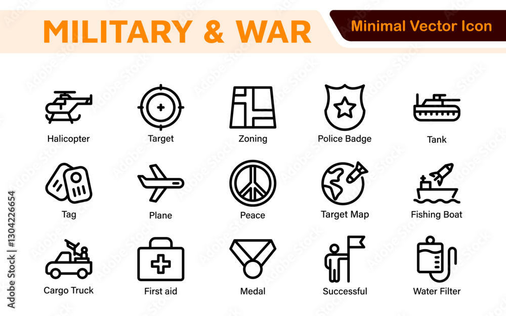 Military & War Icon Set. A powerful collection of icons representing defense and combat themes, perfect for enhancing educational materials, military websites, and historical projects. Military & War Icon Set. A powerful collection of icons representing defense and combat themes, perfect for enhancing educational materials, military websites, and historical projects.