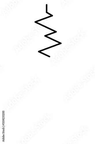 Rising and falling graphic pattern indicator