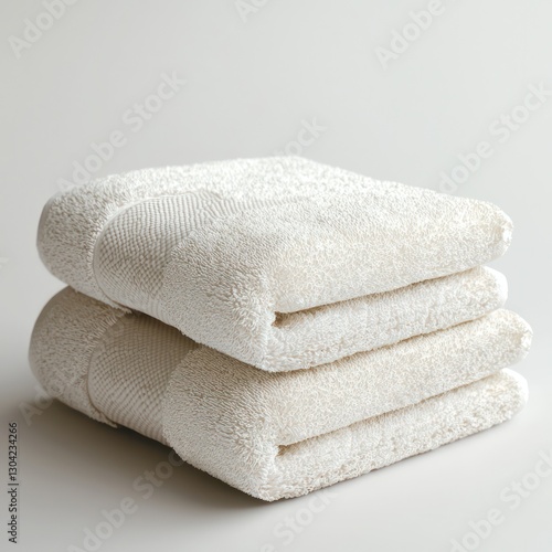 Cleanliness and comfort in simple 3D towel icon.