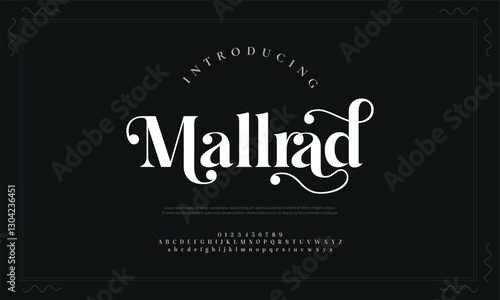 Elegant modern alphabet font logo. Typography luxury classic lettering serif italic fonts decorative wedding vintage retro logos. vector illustration
