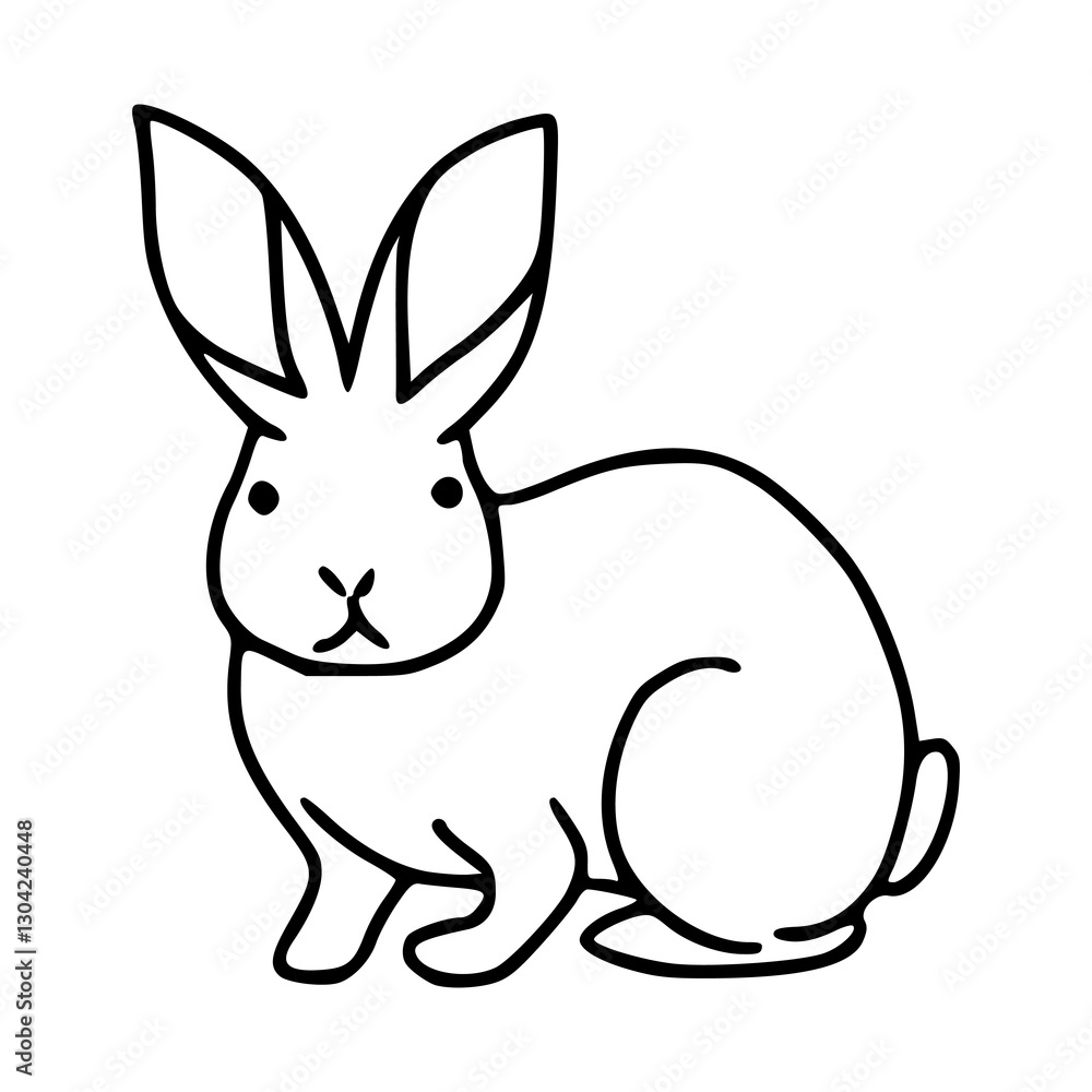 cute bunny character vector illustration cute bunny character vector illustration