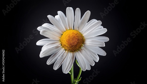 Chamomile on a black background