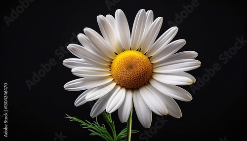 Chamomile on a black background