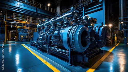 Wallpaper Mural Industrial Power Generator in a Factory Torontodigital.ca