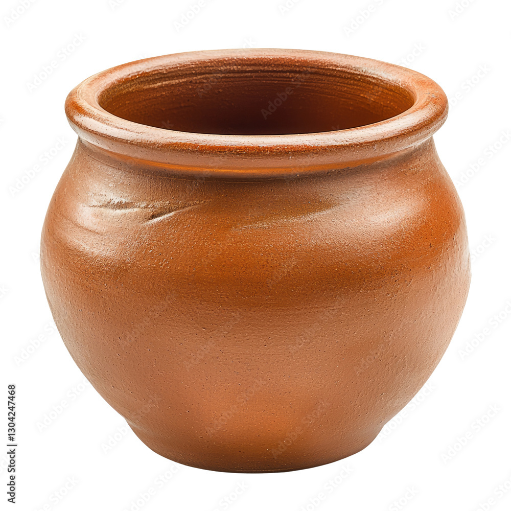Round Clay Pot with Smooth Surface Ideal for Gardening, Home Decor, and Craft Projects Round Clay Pot with Smooth Surface Ideal for Gardening, Home Decor, and Craft Projects