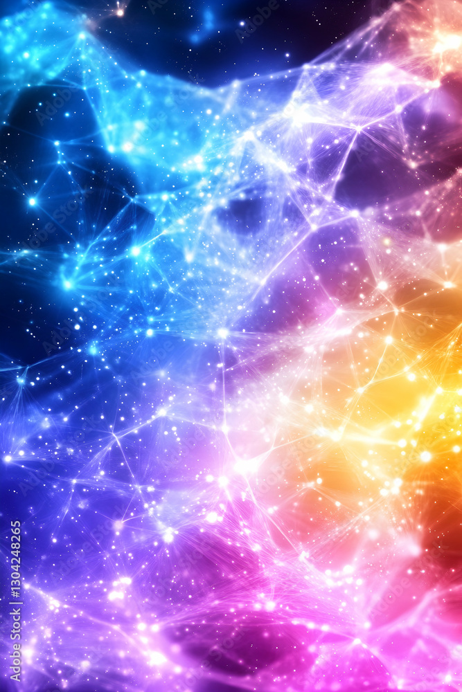 Fototapeta premium Colorful Nebula in Space (2)