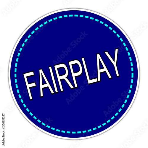 Fairplay sticker on white background - illustration