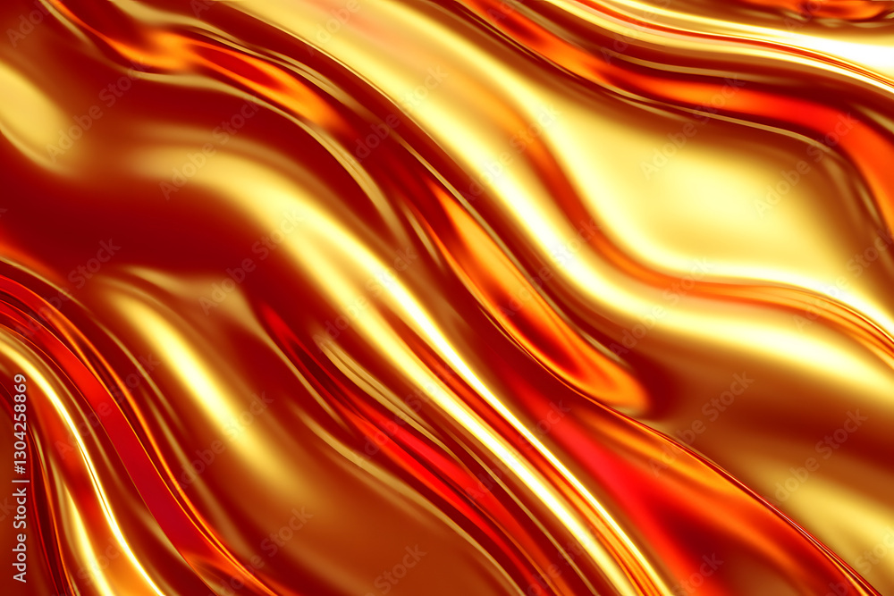 Naklejka premium abstract orange background with waves