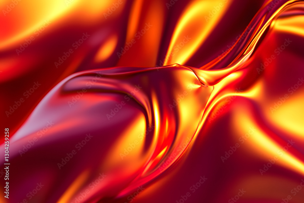 Naklejka premium abstract orange background with waves