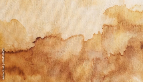 Wallpaper Mural vintage brown watercolor stain on textured paper, abstract coffee spill effect, aged parchment background for design

 Torontodigital.ca