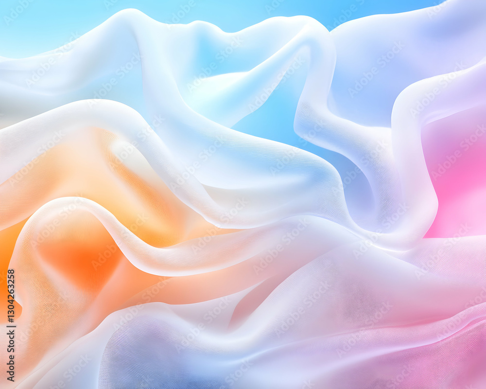 Fototapeta premium Pastel Fabric Drape