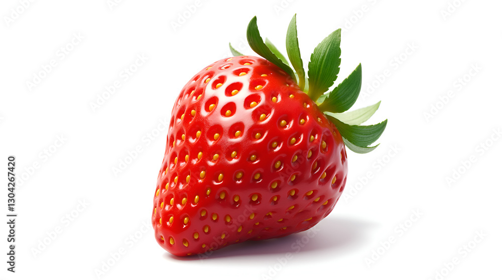 Fresh Ripe Strawberry Isolated on White Background Fresh Ripe Strawberry Isolated on White Background