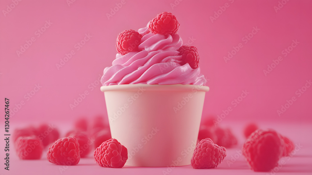 Raspberry Delight – A Vibrant and Creamy Ice Cream Treat