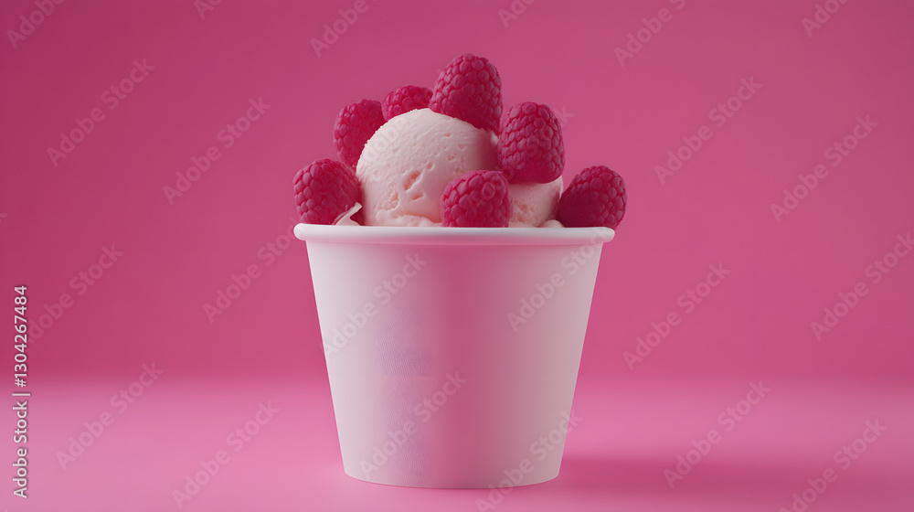 Raspberry Delight – A Vibrant and Creamy Ice Cream Treat