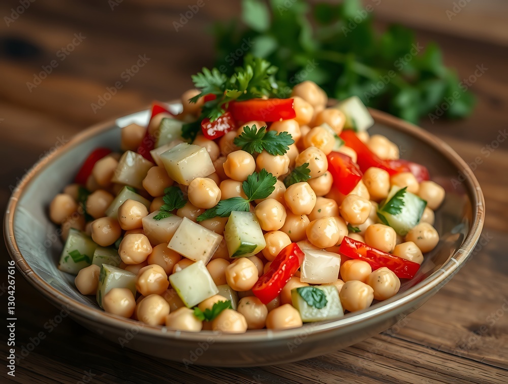Photograph of a Healthy Salad, Featuring Fresh Greens, Colorful Vegetables, and a Light Dressing, Perfectly Assembled for a Nutritious and Refreshing Meal Photograph of a Healthy Salad, Featuring Fresh Greens, Colorful Vegetables, and a Light Dressing, Perfectly Assembled for a Nutritious and Refreshing Meal
