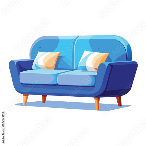 sofa with decorative cushions for lounge