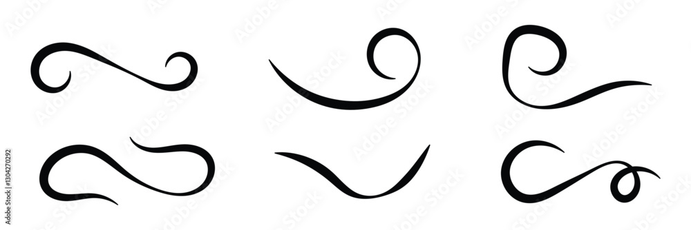 Swash and swooshes tails. Retro swishes and swashes for athletic typography, logos, baseball font. Set of hand lettering underlines lines. Vector underline stroke. Design concept element in eps 10. Swash and swooshes tails. Retro swishes and swashes for athletic typography, logos, baseball font. Set of hand lettering underlines lines. Vector underline stroke. Design concept element in eps 10.