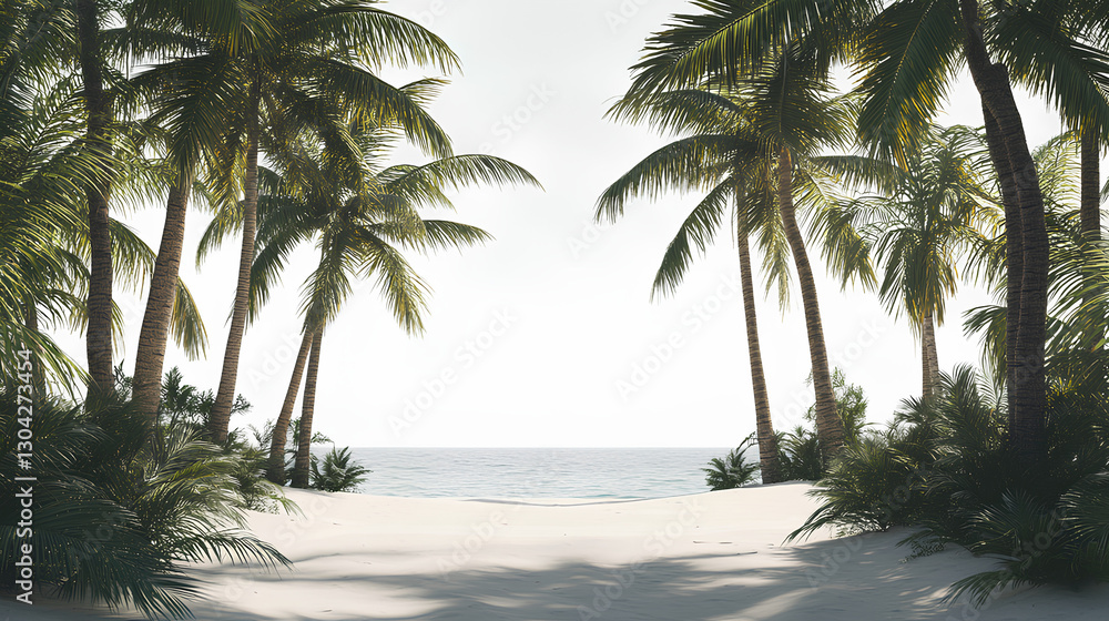 Fototapeta premium photo frames, banners, with white background beach decoration