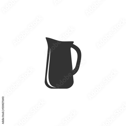  Simple illustration of water jug icon icon  isolated on white background.