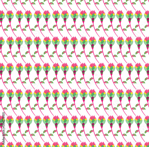 seamless pattern with colorful ribbons