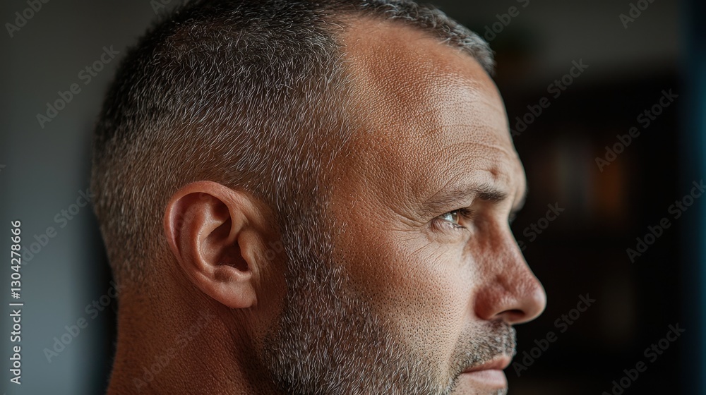 A man with a shaved head and a beard A man with a shaved head and a beard