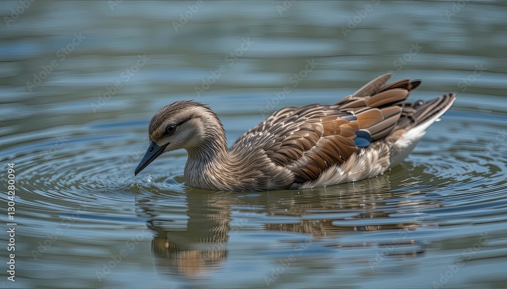 Take a picture of a bird swimming, bathing, or drinking water. Take a picture of a bird swimming, bathing, or drinking water.