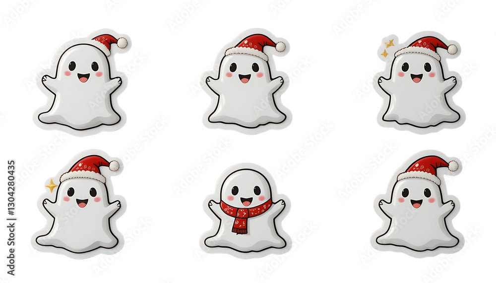 Fototapeta premium Adorable White Ghost for Festive Celebrations on pn