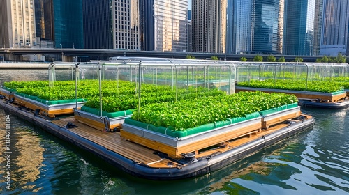 Urban Hydroponic Farm, Floating Greens - Sustainable agriculture