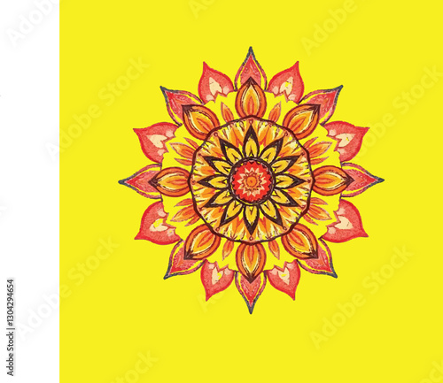 vector illustration of a flower