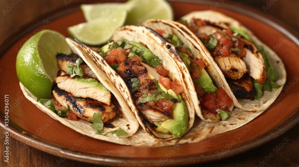 Grilled Chicken Tacos With Avocado Salsa Grilled Chicken Tacos With Avocado Salsa